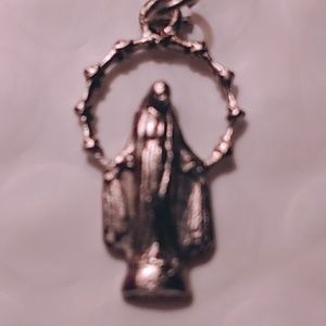 Italian Silver Mother Mary Miraculous Medal